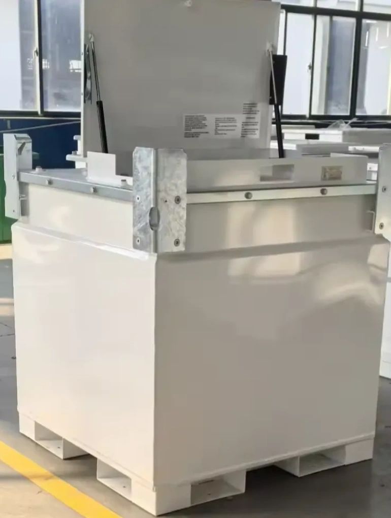Industrial washing machine in showroom