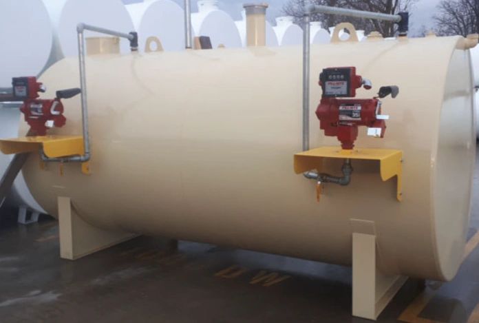 Tank with pump equipment